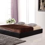 PU Leather King Bed Ensemble Frame