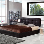 PU Leather King Bed Ensemble Frame
