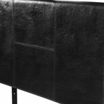 PU Leather Single Bed Headboard Bedhead - Black
