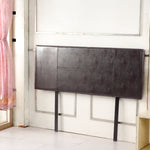 PU Leather Double Bed Headboard Bedhead - Brown