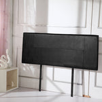 PU Leather Queen Bed Headboard Bedhead - Black