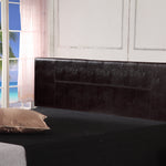 PU Leather King Bed Headboard Bedhead - Brown
