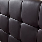 PU Leather Single Bed Deluxe Headboard Bedhead - Black