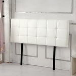 PU Leather Double Bed Deluxe Headboard Bedhead - White