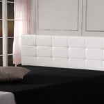 PU Leather King Bed Deluxe Headboard Bedhead - White