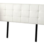 PU Leather King Bed Deluxe Headboard Bedhead - White