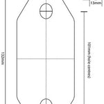 Frameless Pool Fencing Clamps - 4 Piece