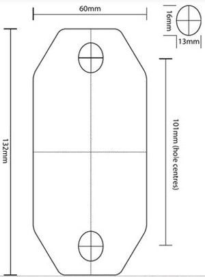 Frameless Pool Fencing Clamps - 4 Piece