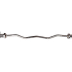 Chrome Olympic Curl Bar Barbell Heavy Duty EZ with Spring Collars