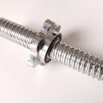 Chrome Tricep Bar Barbell Heavy Duty with Spinlock Collars