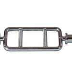 Chrome Olympic Tricep Bar Barbell Heavy Duty with Spring Collars