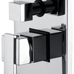 Chrome Bathroom Shower Wall Mixer Diverter w/ WaterMark