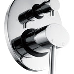 Chrome Bathroom Shower Wall Mixer Diverter w/ WaterMark
