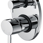 Chrome Bathroom Shower Wall Mixer Diverter w/ WaterMark
