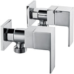 Chrome Laundry Washing Machine Stops Mixer Tap Set w/ WaterMark