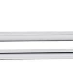 Double Classic Chrome Towel Bar Rail Bathroom