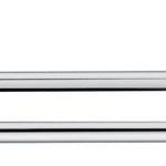 Double Classic Chrome Towel Bar Rail Bathroom