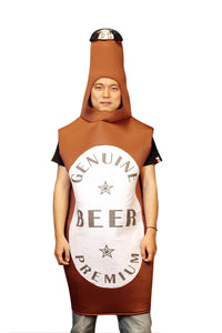 Beer Bottle One Size Fits all Adults Costume