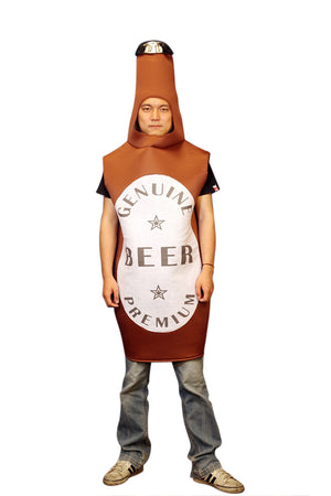 Beer Bottle One Size Fits all Adults Costume