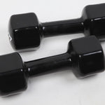 5kg Dumbbells Pair PVC Hand Weights Rubber Coated