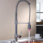 LED Kitchen Mixer Basin Tap Faucet Sink w/Extend