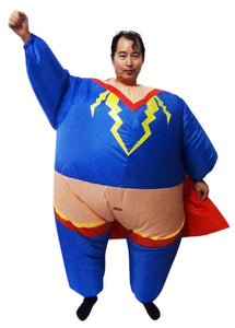 Super Hero Fancy Dress Inflatable Suit -Fan Operated Costume