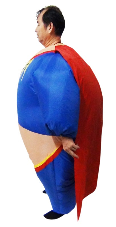 Super Hero Fancy Dress Inflatable Suit -Fan Operated Costume