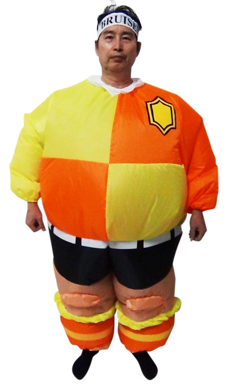 FOOTBALL Fancy Dress Inflatable Suit -Fan Operated Costume