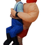 WRESTLER Fancy Dress Inflatable Suit -Fan Operated Costume