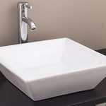 Bathroom Ceramic Rectangular Above Countertop Basin for Vanity