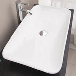 Bathroom Ceramic Rectangular Above Countertop Basin for Vanity