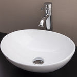Above Counter Bathroom Vanity Oval Ceramic Basin