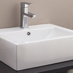 Ceramic Rectangular Above Countertop Basin for Vanity
