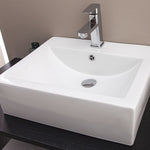 Ceramic Rectangular Above Countertop Basin for Vanity