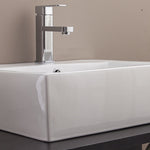 Ceramic Rectangular Above Countertop Basin for Vanity