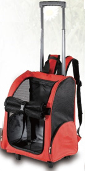 Dog Pet Safety Transport Carrier Backpack Trolley