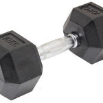 10KG Commercial Rubber Hex Dumbbell Gym Weight