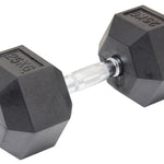 25KG Commercial Rubber Hex Dumbbell Gym Weight