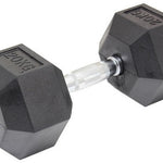 20KG Commercial Rubber Hex Dumbbell Gym Weight