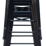 Set of 4x 66cm Tolix Retro Reproduction Cafe Bar Stools - Black
