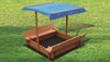 Kids Wooden Toy Sandpit with Canopy