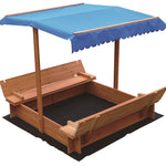 Kids Wooden Toy Sandpit with Canopy