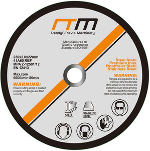 230mm 9" Cutting Disc Wheel for Angle Grinder x25