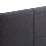 Single Linen Fabric Bed Frame Grey