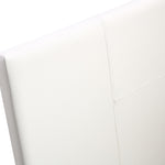 Single PU Leather Bed Frame White