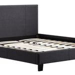 King Linen Fabric Bed Frame Grey