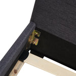 King Linen Fabric Bed Frame Grey