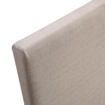 King Linen Fabric Bed Frame Beige