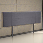 Linen Fabric King Bed Headboard Bedhead - Grey