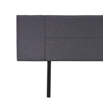 Linen Fabric King Bed Headboard Bedhead - Grey